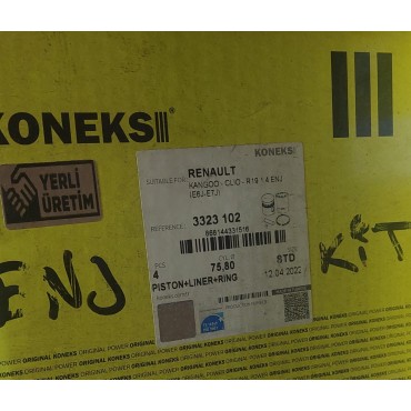 Kangoo Clıo R19 1.4ENJ Standart PİSTON SEGMAN TAKIMI  Koneks 3323102 OEM: 7701471157