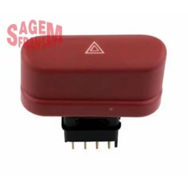 Tofaş Kartal SLX 96- Dörtlü Flaşör Düğmesi Oval Sagemfrans 400113 oem: 716897080