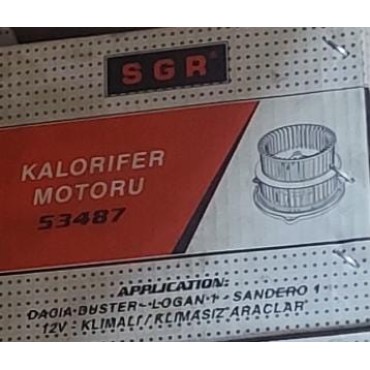 Duster Logan I Sandero I 12V KALORİFER MOTORU KLİMALI KLİMASIZ SGR 53487