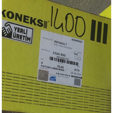 R12 1.4CC Standart PİSTON SEGMAN TAKIMI  Koneks 3324500 OEM: 7701458697