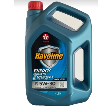 TEXACO Havoline Energy Sae 5w-30 MOTOR YAĞ  Sentetik 4 LİTRE