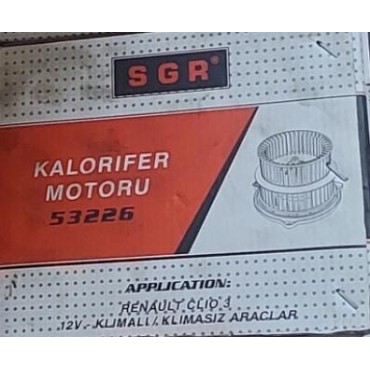 Clıo III 12V KALORİFER MOTORU KLİMALI KLİMASIZ SGR 53226