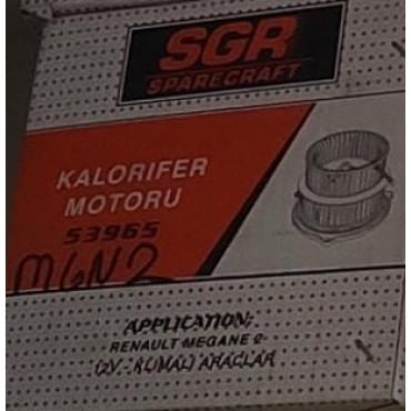 Megane II 12V KALORİFER MOTORU KLİMALI  SGR 53965