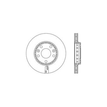 Fluence Megane III Ön Fren Diski DF6072 OEM: 402060010R, 402063793R