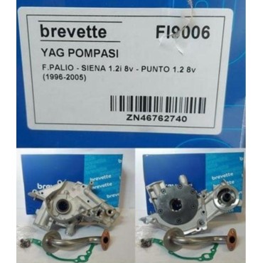 Punto Palıo Siena 1.2i 8V 1996-2005 YAĞ POMPASI Brevette FI9006 OEM: 46762740