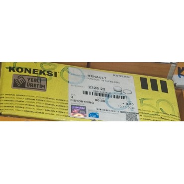 F8Q Clıo I II R19 R21 Kangoo I Megane I Scenic I Trafic I 0.50mm PİSTON SEGMAN TAKIMI  Koneks 232822 OEM:  7700105727