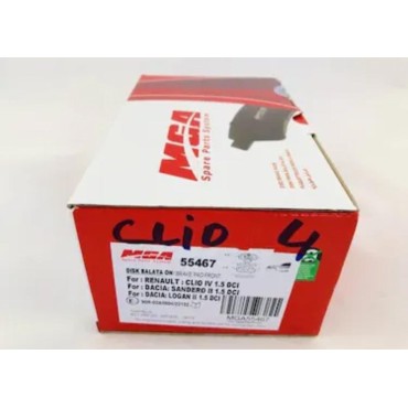 Clıo IV Sandero II Logan II 1.5DCI FREN BALATASI ÖN  MGA 55467 OEM: 410602581R