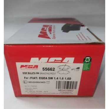 Egea Sw 1.4-1.6-1.6 D FREN BALATASI ÖN DİSK MGA 55662 OEM: 77367923, 77367923
