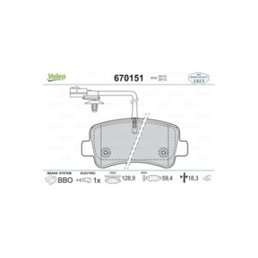  Master IV FREN BALATASI ARKA Valeo 670151 OEM: 440600264R