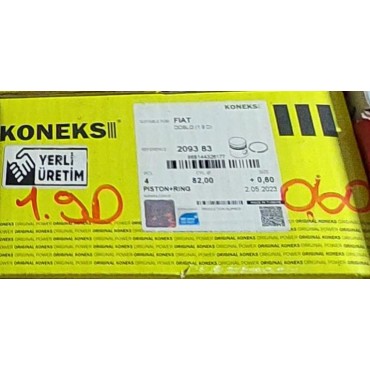 Doblo 1.9D 0.60mm PİSTON SEGMAN TAKIMI  Koneks 209383 OEM: 6788128