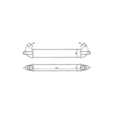 Doblo 2010- Mito TURBO RADYATÖR Intercoller VEKA 42-1806 OEM: 95510211 - 55700635 - 51783791