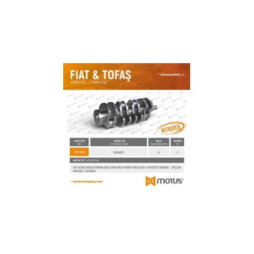 Albea Doblo Fıorıno Idea Lınea Palıo Punto 500L Egea 1.3MJT Krank Mili ENGINES GÜÇLENDİRİLMİŞ MTS0252 / 55200307