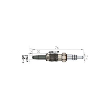 Palıo Siena Punto Stillo  Doblo Alfa Romeo 147 / 156 / 159 Delta Musa 1.9D KIZDIRMA - ISITMA BUJİSİ Svac SV039 OEM: 71735464