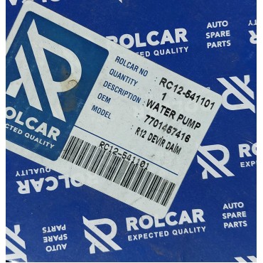 R12 DEVİRDAİM SU POMPASI Rolcar RC12541101 OEM: 7701457416